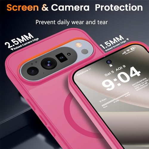 Image of WRJ Magnetic Case for Google Pixel 10 Pro XL 6.8-Inch,Hot Pink