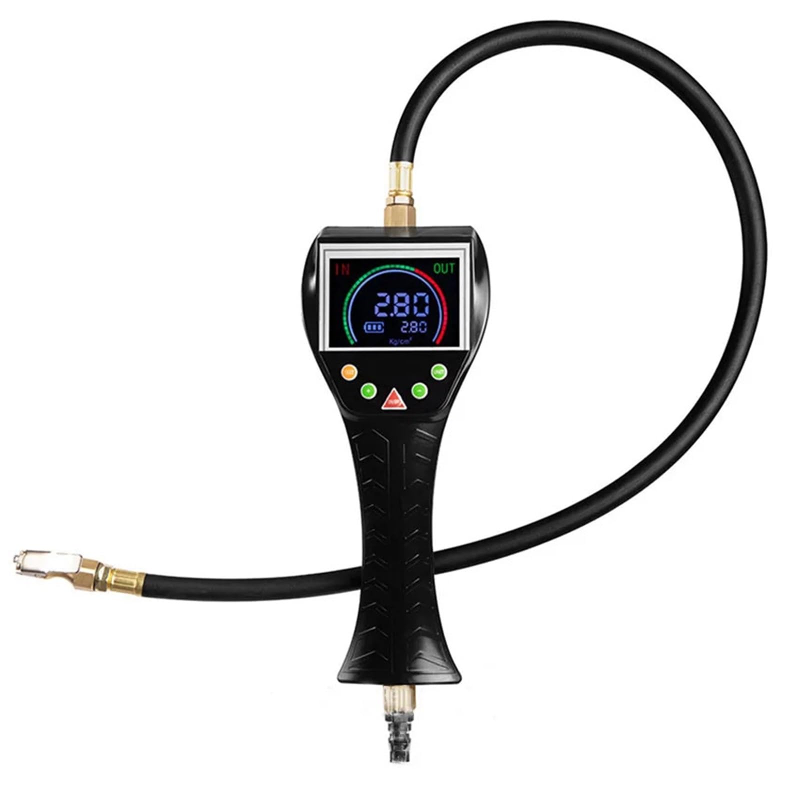 Sensor de Presión de Neumáticos Manómetro Digital para Neumáticos, Inflador Automático Recargable, Pistola Inflado Totalmente Portátil, Manómetro Aire(LCD Screen)