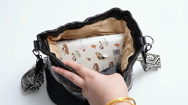 Bolso de hombro pequeño con cordón de tejido de paja, bolso de playa para verano, de Goclothod miniatura 6