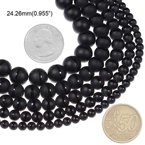 8Mm Natural Stone Beads Round Black Matte Onyx Black Line Agata Beads For Diy Jewelry Making Necklace Bracelet #TOP1
