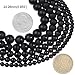 8MM Natural Stone Beads Round Black Matte Onyx Black Line Agata Beads for DIY Jewelry Making Necklace Bracelet