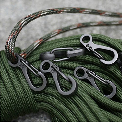 SZHOWORLD 10PCS/LOT Mini SF Spring Backpack Clasps Climbing Carabiners EDC Keychain Camping Bottle