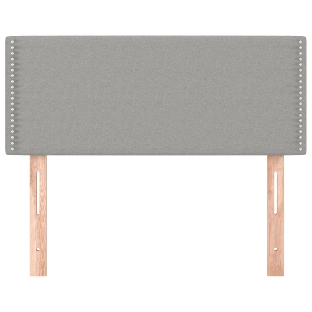 vidaXL Cabecero de Tela Gris Claro 100x5x78/88 cm
