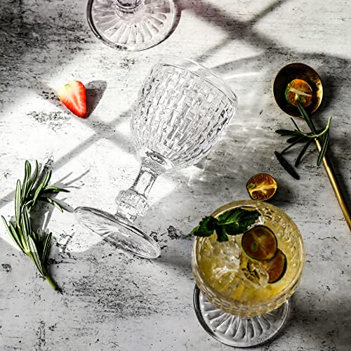 G Knitted Iced Tea Glasses Set Of 6 Durable Drinking Beverage Cups For Soda Juice Milk Coke Beer Spirits Water Iced Tea Everyday Use (Goblet) #TOP2