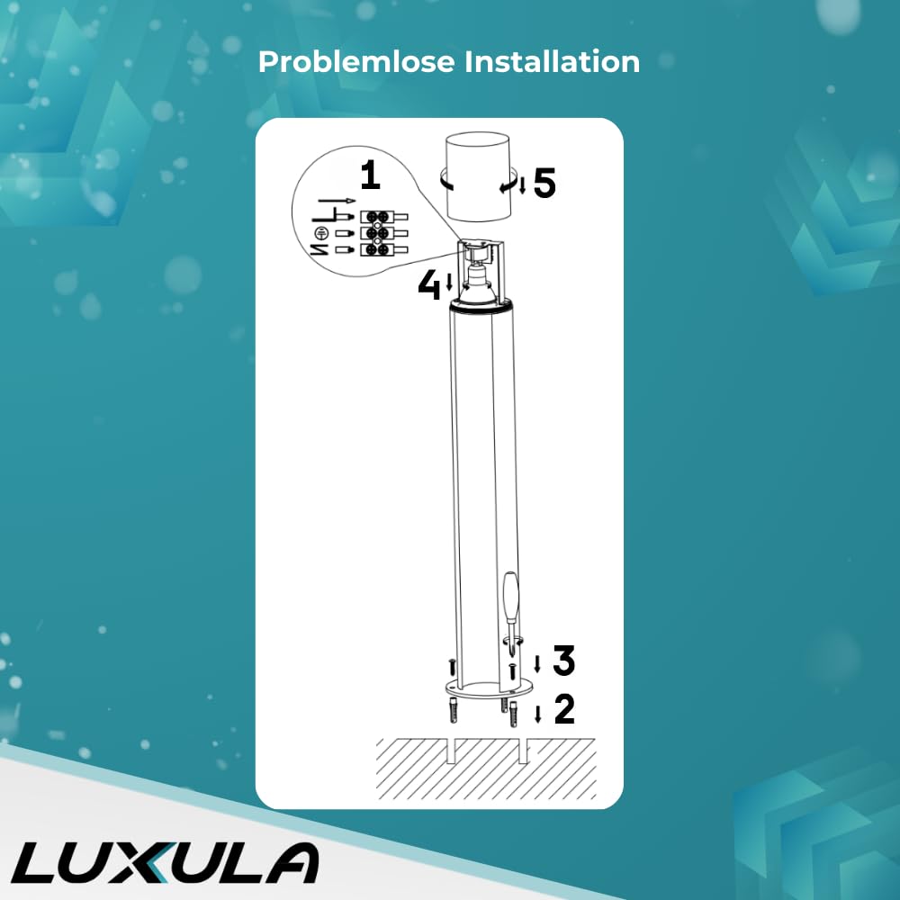 LUXULA Wegeleuchte GU10 IP44 60cm Pollerleuchte