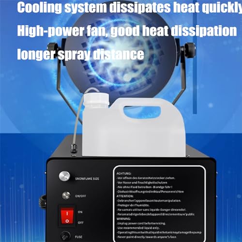 Máquina de nieve de alta potencia de 2000-4000 W, rociador de efecto copos de nieve, fabricante de copos de nieve navideña, 2000 W miniatura 3