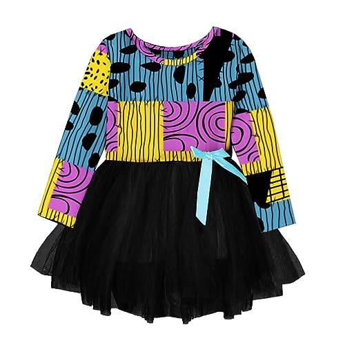 Remimi Halloween Toddler Girl Dress Ruffle Layered Holiday Tutu Dresses 1-6 Years2