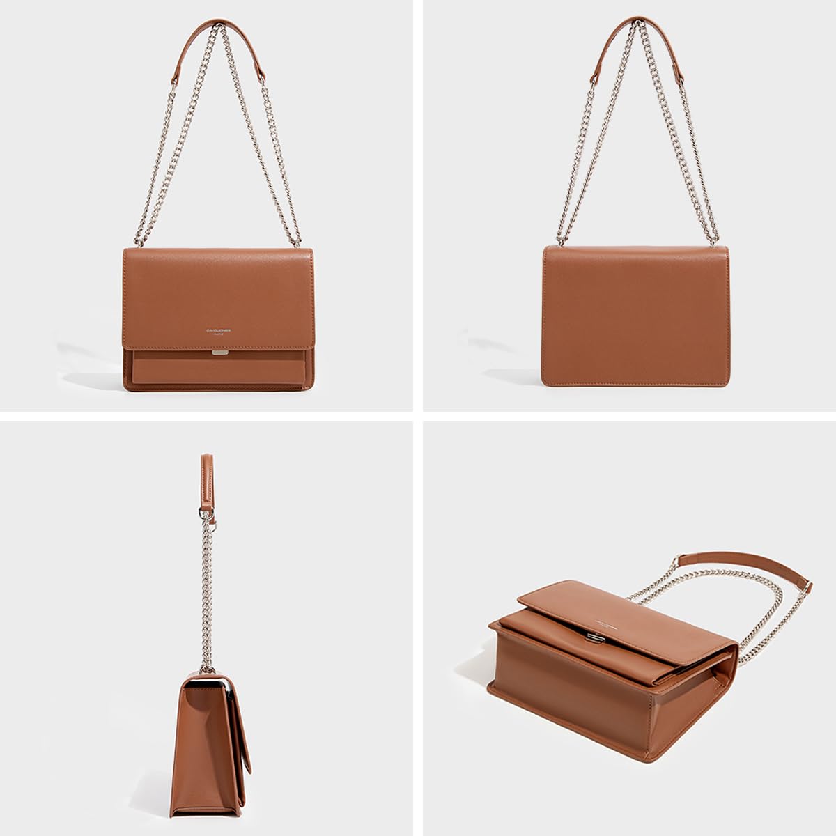 David Jones - Damen Umhängetasche Mittelgoße, Crossbody Bag Clutch