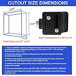 RISTOW Upgraded RV Entry Door Lock with Paddle Deadbolt, RV Travel Trailer Entry Door Lock with Keys for Camper Horse… - Image 6