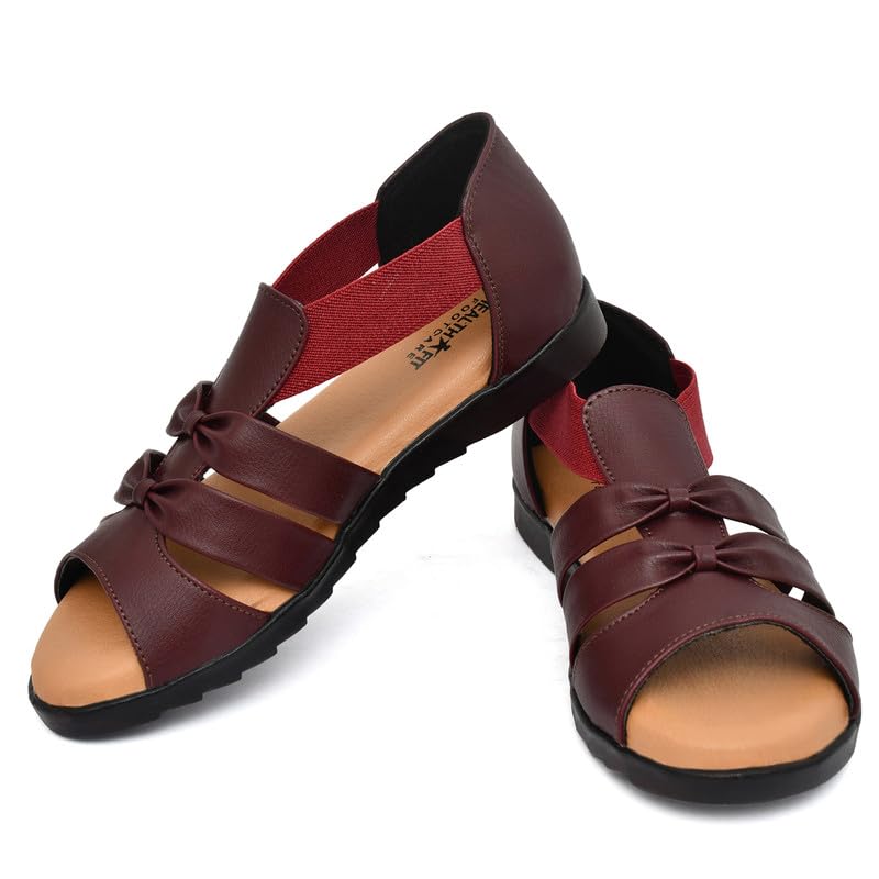 Image of HEALTH FIT Extra Soft Ortho Care Sandals Orthopaedic & Diabetic Daily Use Women's Sandal /Casual Sandal Chappals for Ladies & Girl's 1102