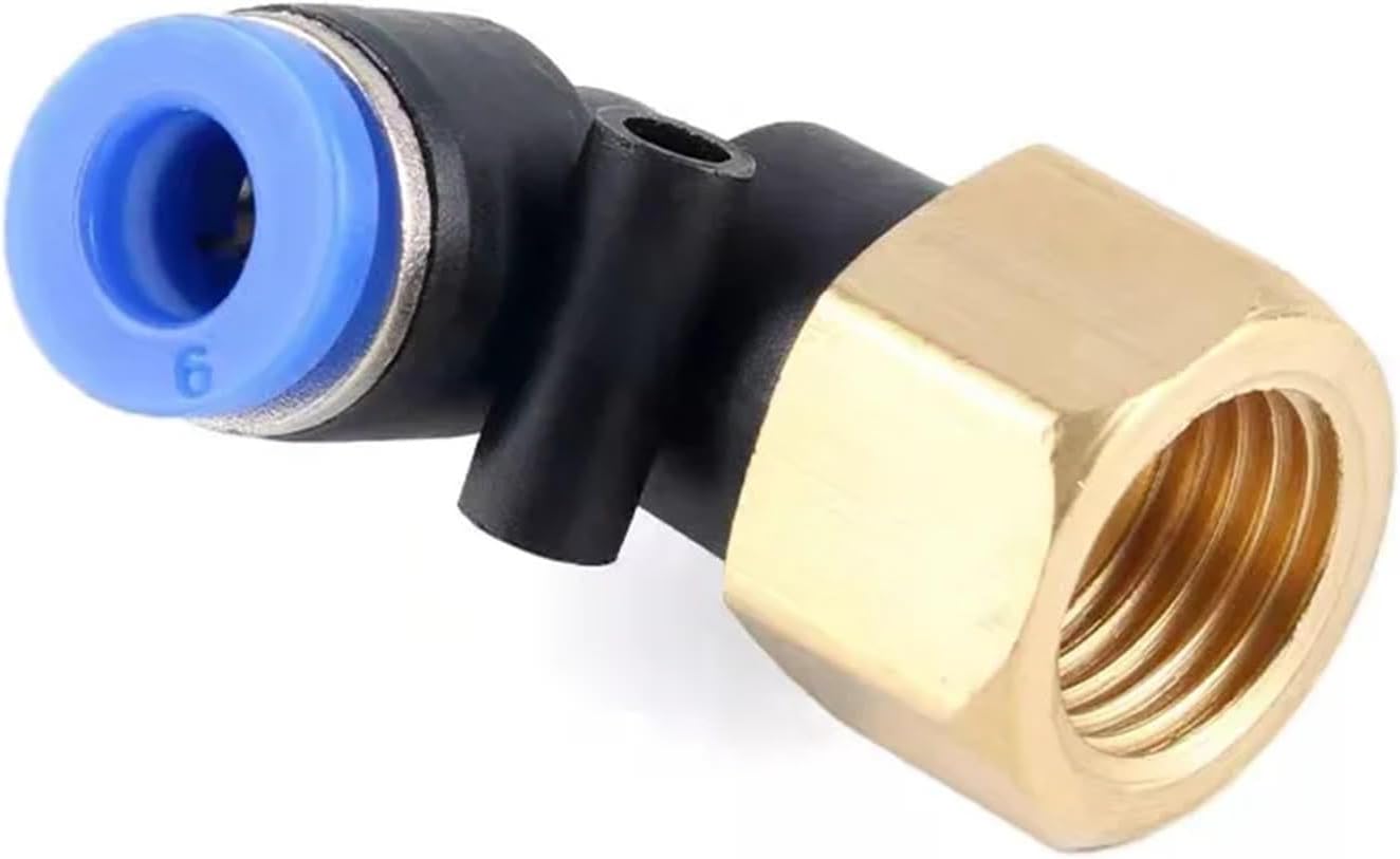 Air Fittings Female Thread Connectors Push To Hose 6/8/10mm BSPT 1/8 3/8 1/2 1/4 Quick Coupling Pneumatic Elbow Connector (Color : 8-03, Size : PLF)