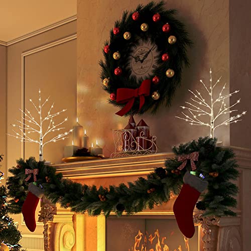 Lighted-Birch-Tree-with-80-Warm-White-LED-BatteryUSB-Operated-Led-Christmas-Tabletop-Tree-Money-Tree-for-Christmas-Decorations-80-LEDs-Grain-Base