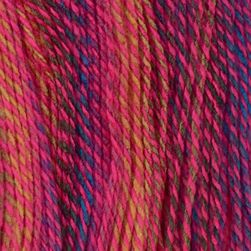 Image of Ganga Zinea Magenta Mix (500 gm) Wool Thick Hank Hand Knitting Wool /Art Craft Soft Fingering Crochet Hook Yarn, Needle Knitting Yarn Thread dyedV