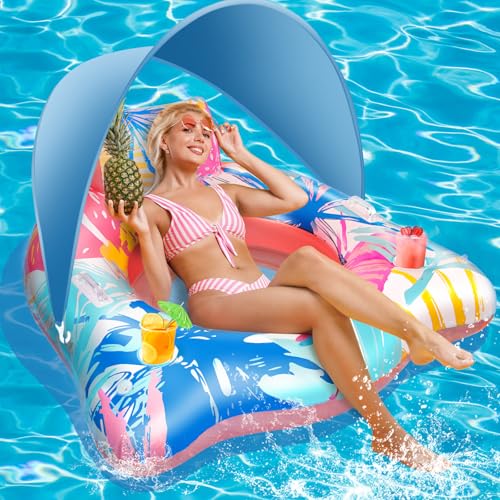 IEEILULU Solar Luftmatratze Pool Schwimmsitz