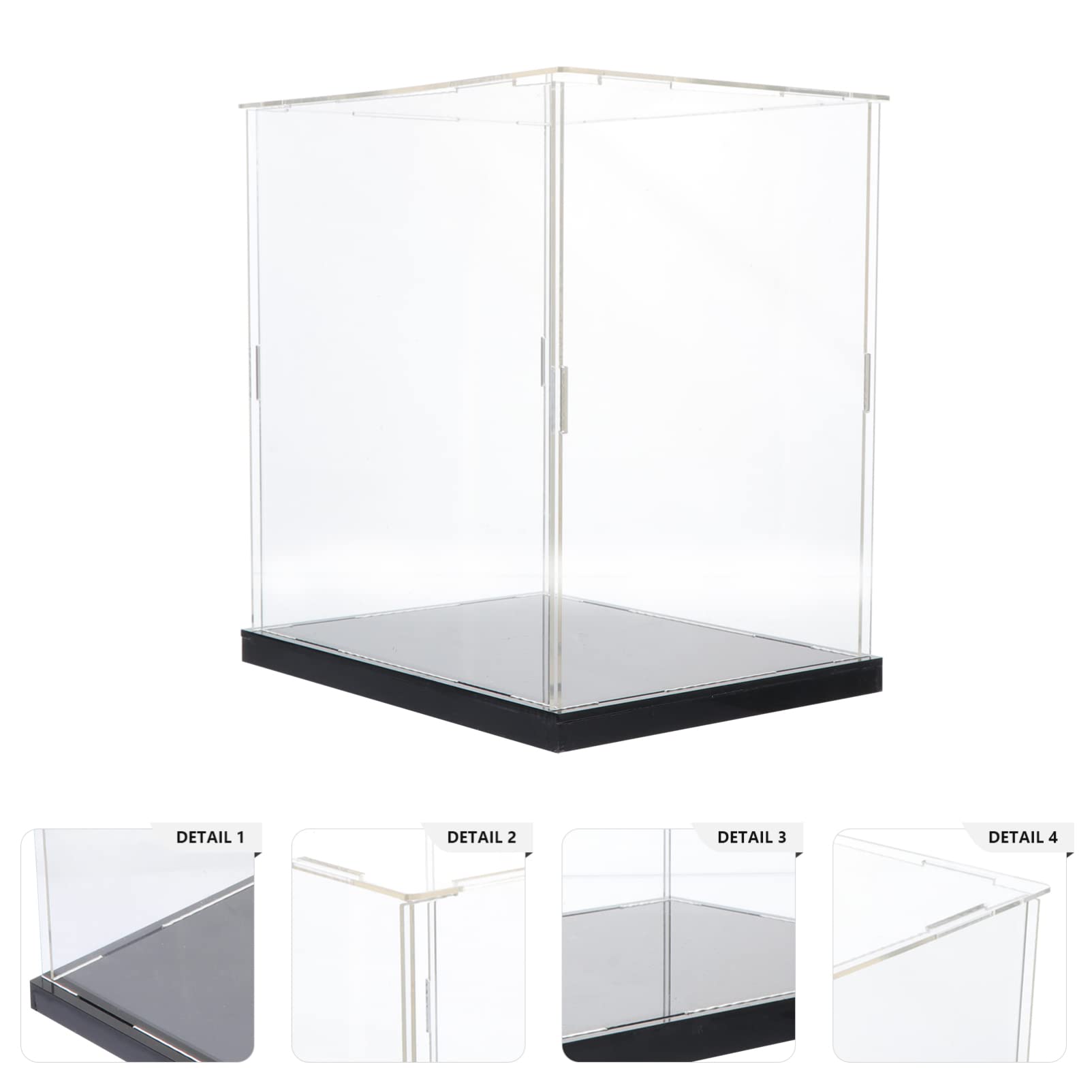 TOPBATHY Espositore Acrilico Trasparente per Articoli da Collezione Modelli in Acrilico per Decorazione Casa e Ufficio 24x17x16cm