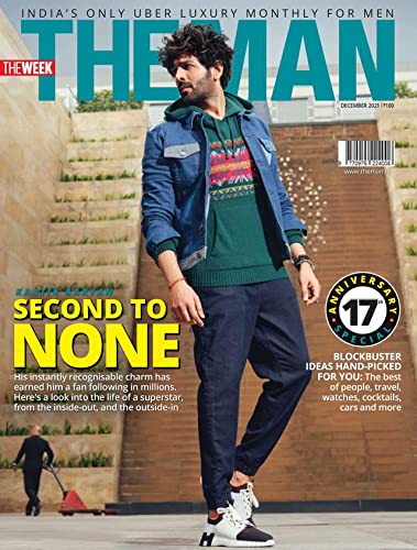 The Man December 2021 India's Only Uber Luxury Monthly For Men (Kartik Aryan: Second to None) The Man Monthly Man's Interest Special Magazine