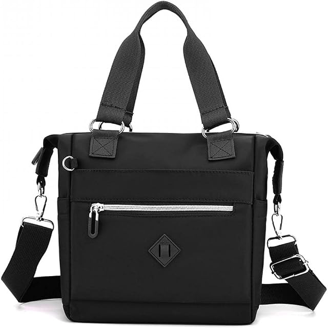 Gelory Tote Bags for Women: Small Crossbody Bag Waterproof Nylon Shoulder handbags With Detachable Strap, Multi Pocket Hobo Bags for School Shopping Work Travel