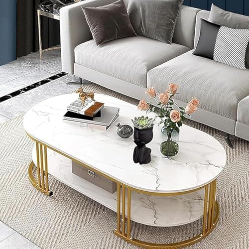 Image of Coffee Table Centre Table (White Gold, Full)