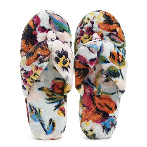 Vera Bradley Women's Fleece Flip Flop Slippers2