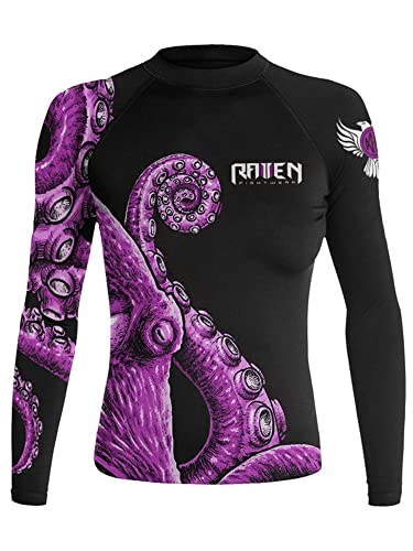 Raven Fightwear Women's Kraken Octopus Rash Guard MMA BJJ