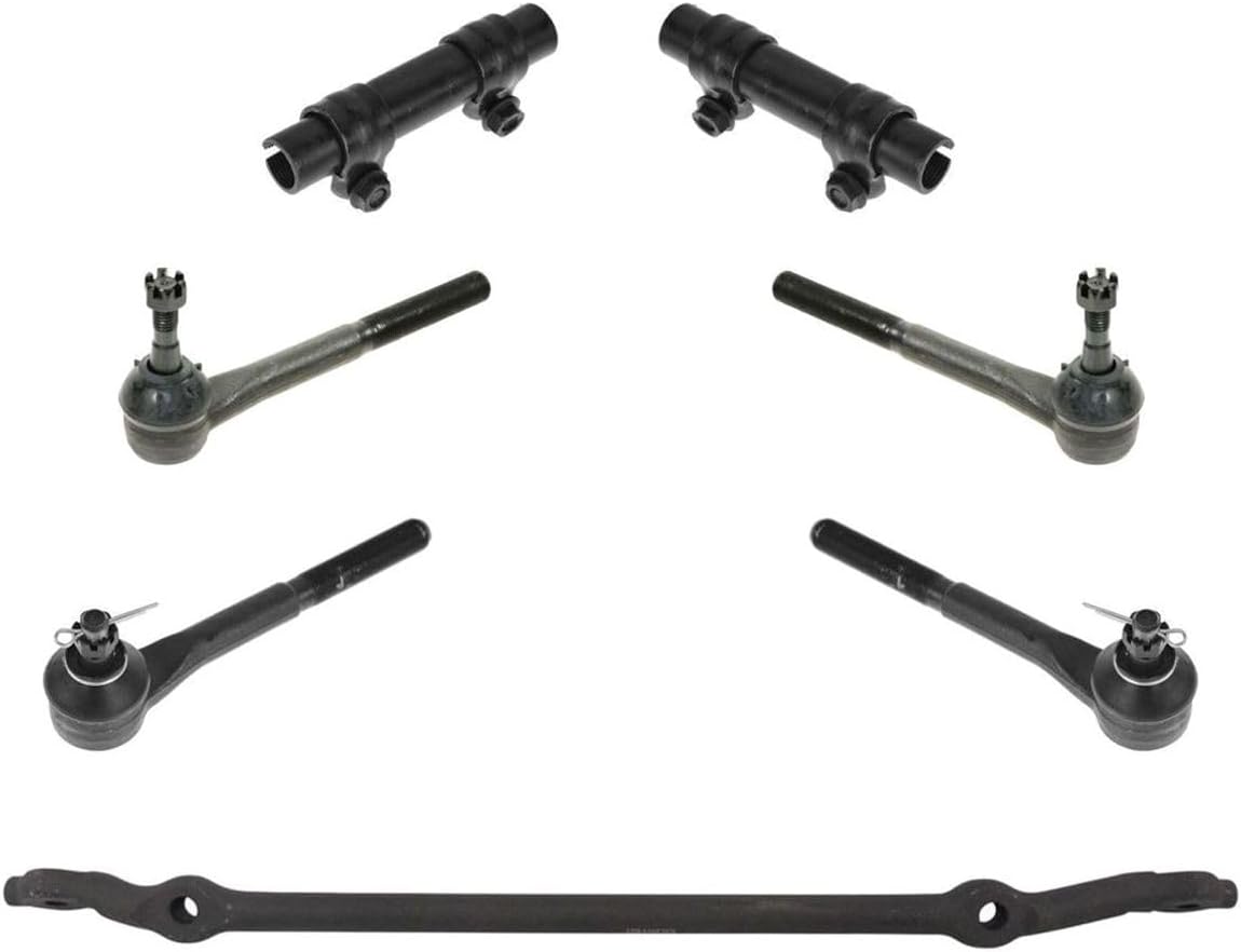 Front Tie Rod Adjust Center Steering Kit 7pc for Cadillac for Escalade,for Chevy for Tahoe for K1500 Suburban for K2500/K1500,for GMC for Yukon for K1500 Suburban for K2500/K1500 4WD