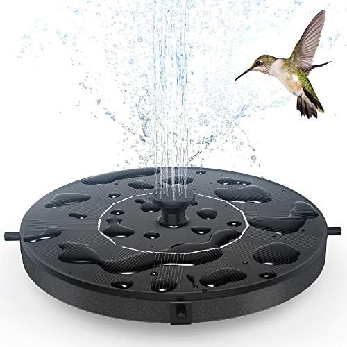 Solar Fountain Water Pump for Bird Bath, Floating Solar Powered W...