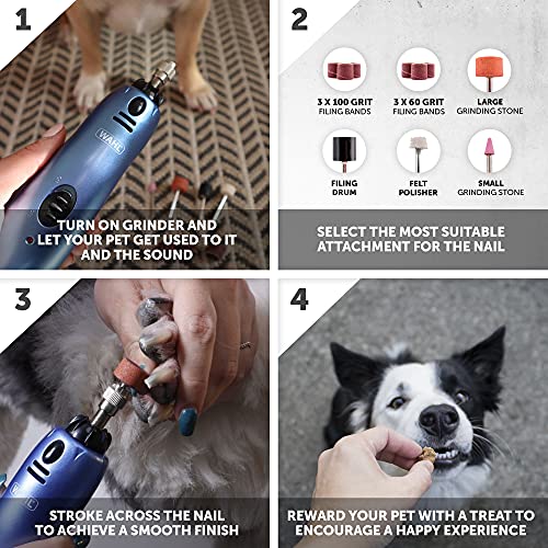 Wahl Dog Nail Grinder/File for Pets, Mains Powered, Clear, 1 Count (Pack of 1) - Image 6