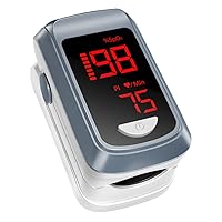 Vista 1 de Oxímetro de pulso para dedos – HOLFENRY Monitor de oxígeno para dedos Mini SpO2 Oxímetro de pulso Monitor de saturación de oxígeno