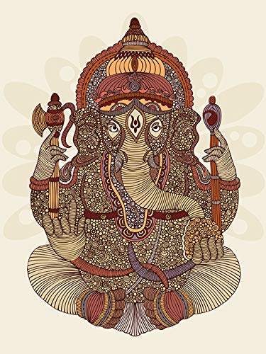 Toile imprimée Valentina Ramos Ganesha 40x50cm pour décoration murale