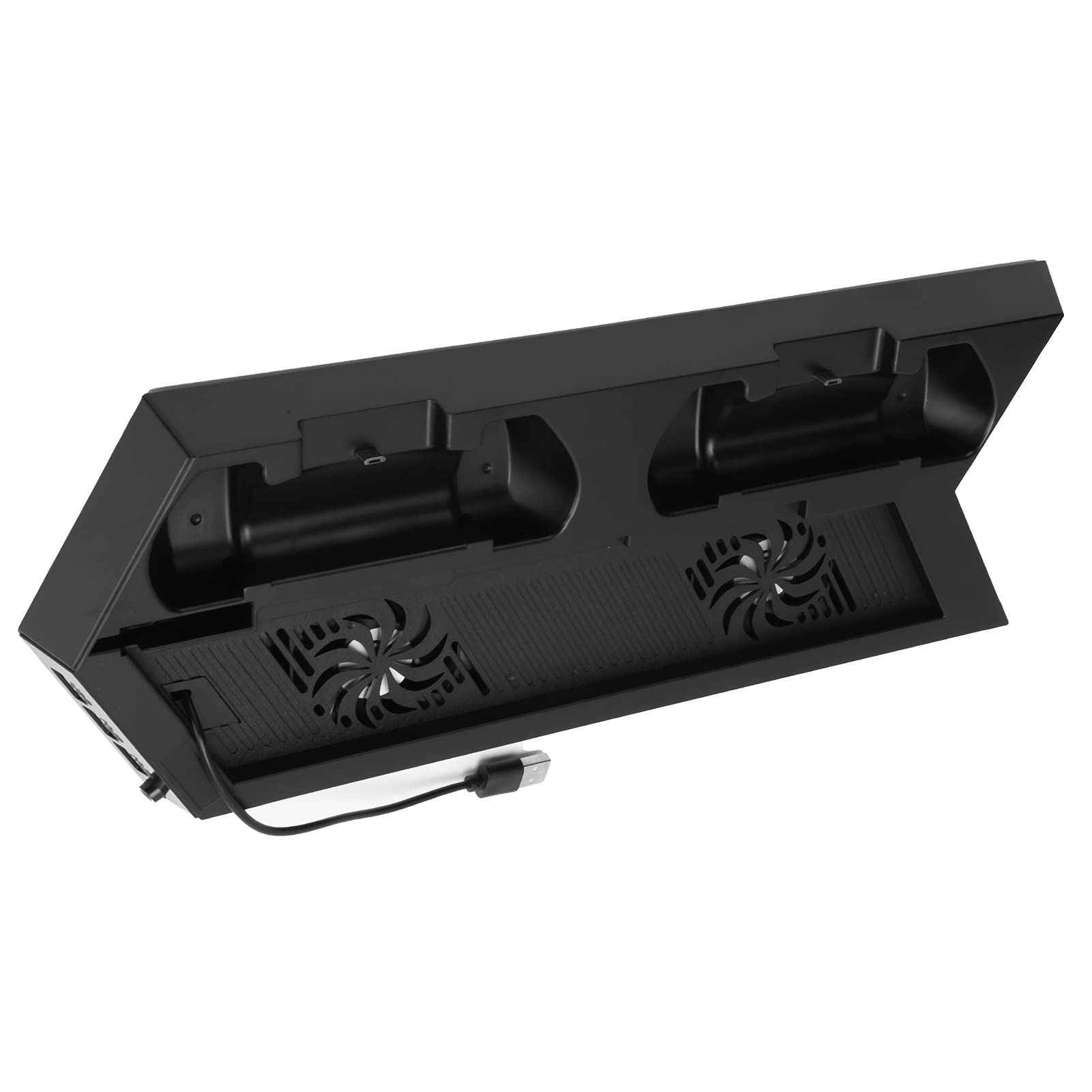 Zunate Lüfter für, SY001 Slim Cooling Fan Console Cooler, für Stand Silent Cooling Fan Station, für 4 Console und Controller/Game Console