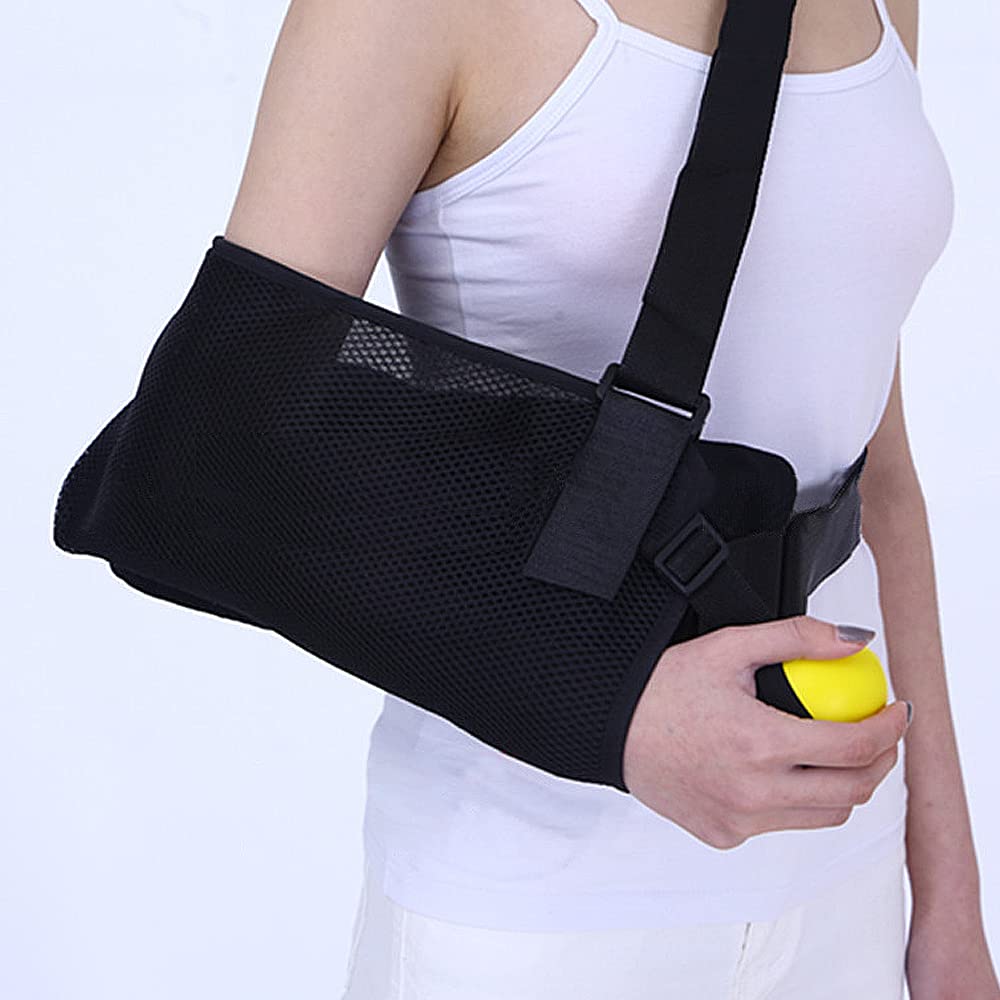 Cabestrillo Ajustable para Brazo con Almohada para Abducción De Hombro Y Almohadillas para Reposabrazos, Soporte para Brazo, Alivio del Dolor,Left