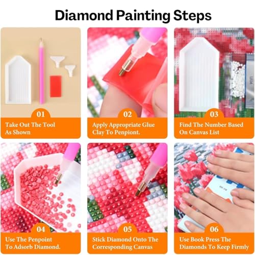 Image of Flavizo Diamond Painting Kit for Adults, DIY Craft with Drill Rhinestones Canvas, Creative Diamonds Artwork, Handmade Decoration Sparkling Home Wall Display (Dark Forest)