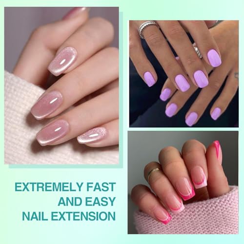 Image of SAVILAND Square Nail Tips - Pre-File Soft Nail Gel Tips Matte Gels X Nails 15 Sizes Natural Nail Tips 360pcs Full Cover No Need Base Gel French Nails Easy to DIY Nail Art Nail Extension DIY Home Gift