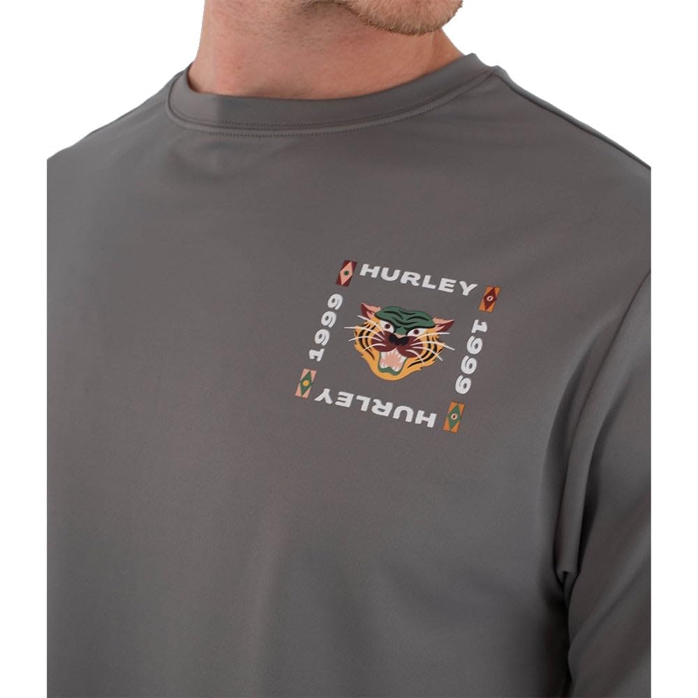 Hurley Men's Short-Sleeved Surf Lycra - Bolud T-Shirt Hombre