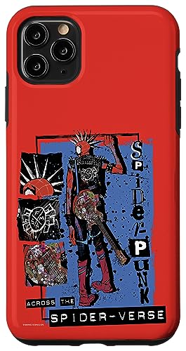 Marvel Spider-Man: Across The Spider-Verse Spider-Punk Back Carcasa para iPhone 11 Pro MAX
