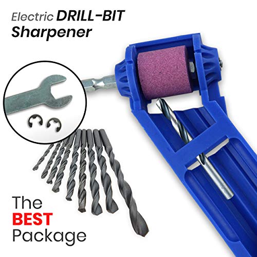 Chainsaw Sharpener Value KIT | Powersharp Chain Saw Blade sharpeners + Electric Drill Bit Files + Sharpening Stone file Grinder bits kit.Sthil,