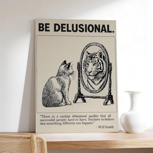 Toile de motivation chat tigre A Successful Mindset impression haute définition - 7