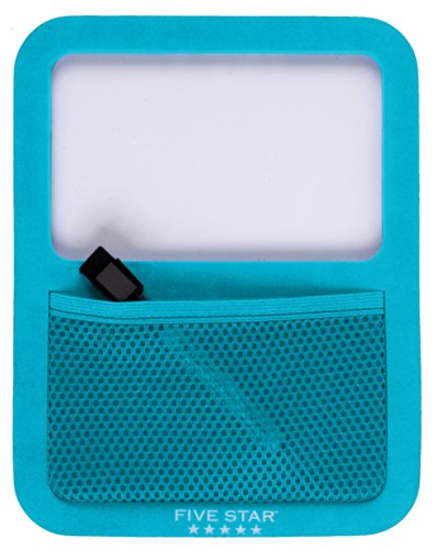 Five Star Locker Accessories, Locker Dry Erase Board with Storage Pocket, Magnetic, Teal (72592)