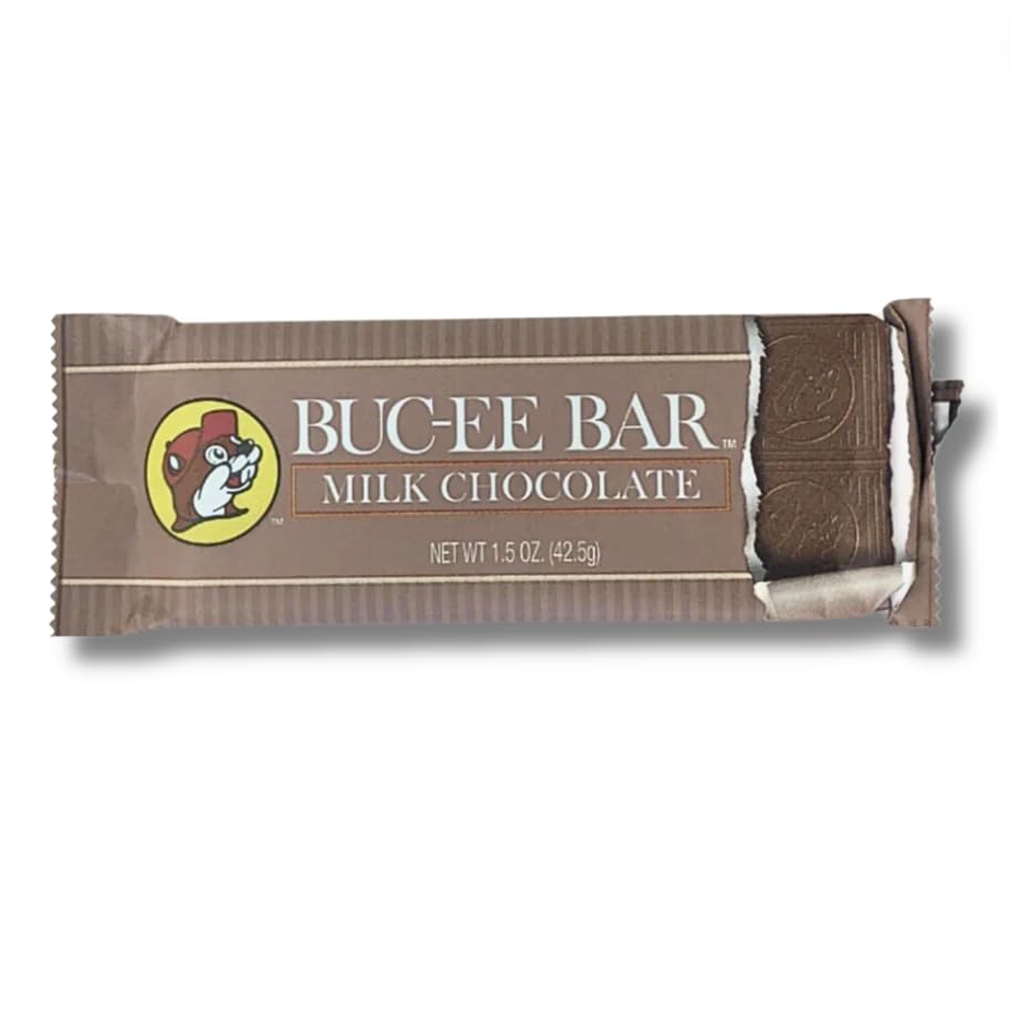 Buc-ee'sChocolate Bar, Buc-ee's Variety Chocolate, Milk Chocolate with Crispy Rice, Dark Chocolate, Almond Chocolate, Buc-ee's Snacks (Full Size, Milk Chocolate)