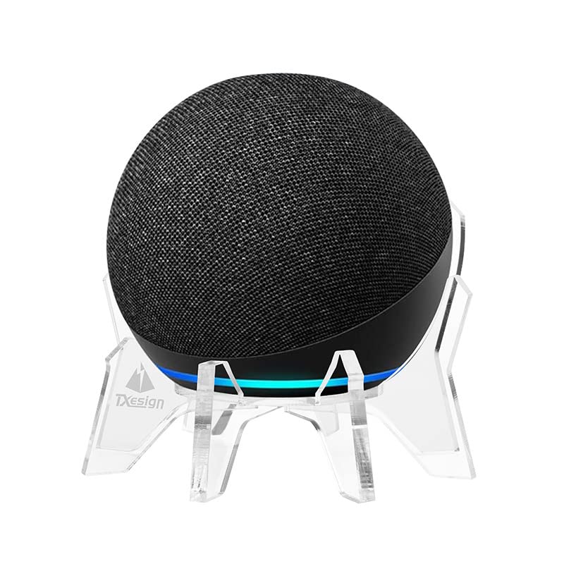 Soporte para Echo Dot 5 acústico y transparente sin instalación de tornillos