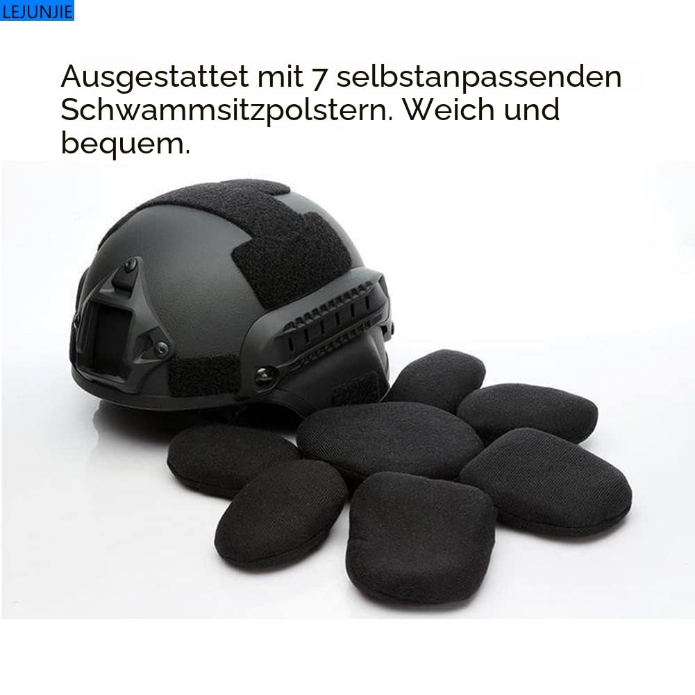 Mich Tactical Helm mit Abnehmbarer Gesichtsmaske Goggles für Airsoft, Paintball und Jagd - perfekt für Outdoor-Aktivitäten