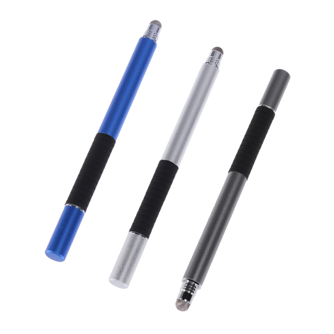 OSALADI 6pezzi Penna Stylus Capacitiva Multifunzione Con Punta Sottile Per Smartphone e Tablet Di Argento Blu Scuro Strumento Di Scrittura Leggero e Resistente