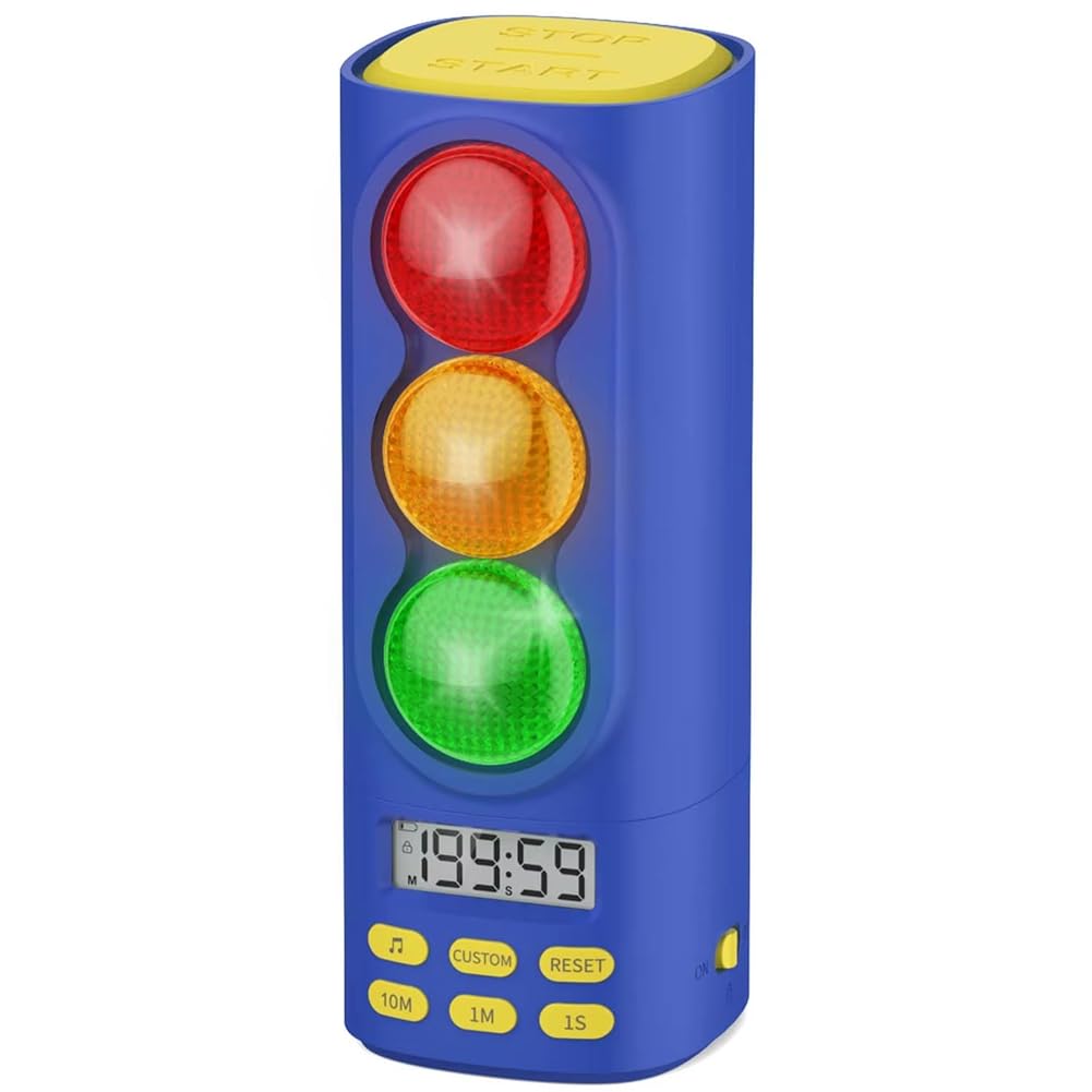 Timer Visivo Digitale per Bambini Display LCD Luce di Segnale 200 Minuti Conto alla Rovescia Cronometro Strumento di Gestione del Tempo B