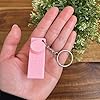 Lactose and Tolerant Pill Holder Milk Carton Keychain backpack purse handbag (Pink) #1