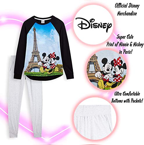 Disney-Schlafanzug-Damen-Lang-Pyjama-Damen-Mickey-Mouse
