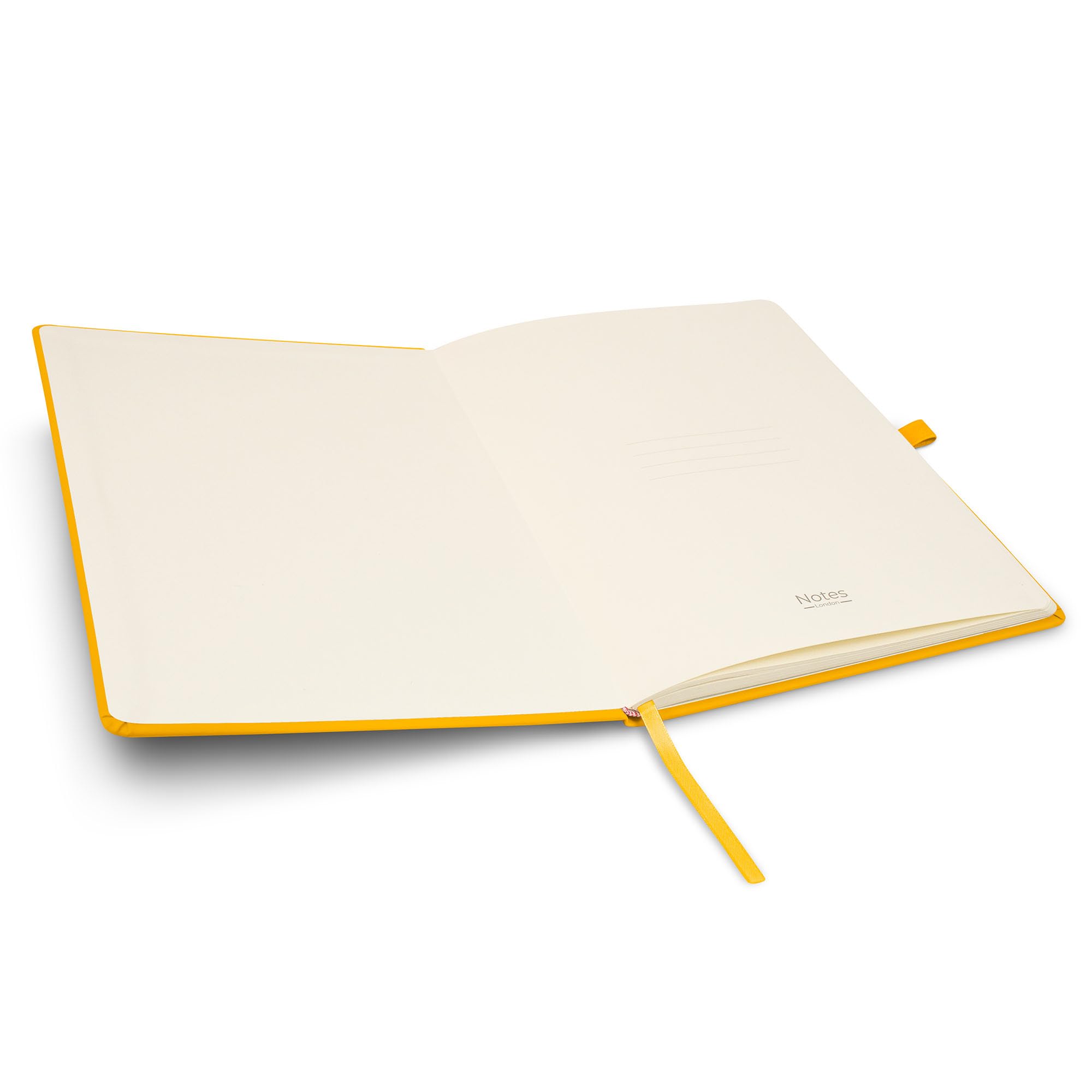 Notes London Eco A4 Notebook with Lined Pages, Pen Loop, Ribbon, Date Marks and Paper Pocket, Pocket Hardback Journal, Note - Image 3