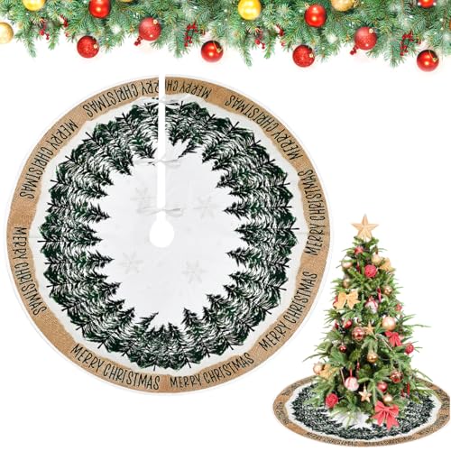 Zuxbolf Weihnachtsbaum Rock 122cm/48zoll Weihnachtsbaum Decke Rock...
