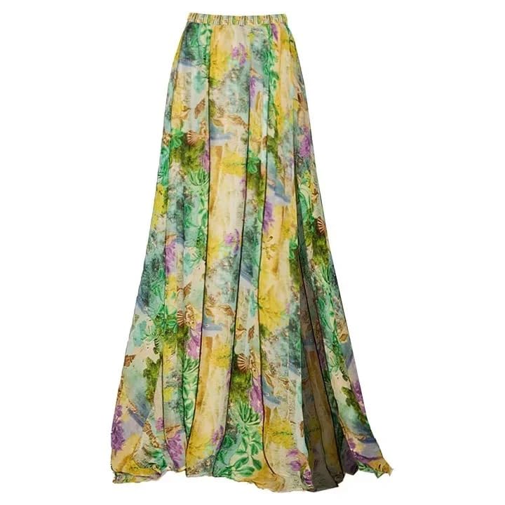 Image of AARAM Stylish Premium Women's One Piece Swimsuit with Cover Ups Wrap Skirt Sarong Floral Print Monokini Tummy Control Swimwear, Printed Costume Women Beach Wear
