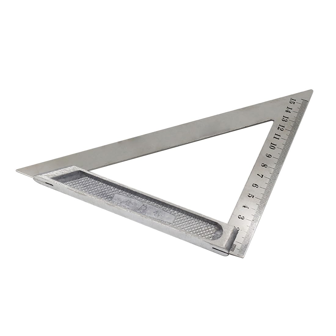 Escuadra plegable, Escuadra plegable de construcción, 90 grados Regla cuadrada en ángulo recto Herramienta cuadrada de medición de metal cuadrado de carpintero,Escuadra de acero,240 mm*171 mm* 171 mm