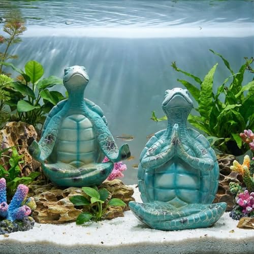 Figura Decorativa Tortuga Yoga Zen para Hogar Costa miniatura 6